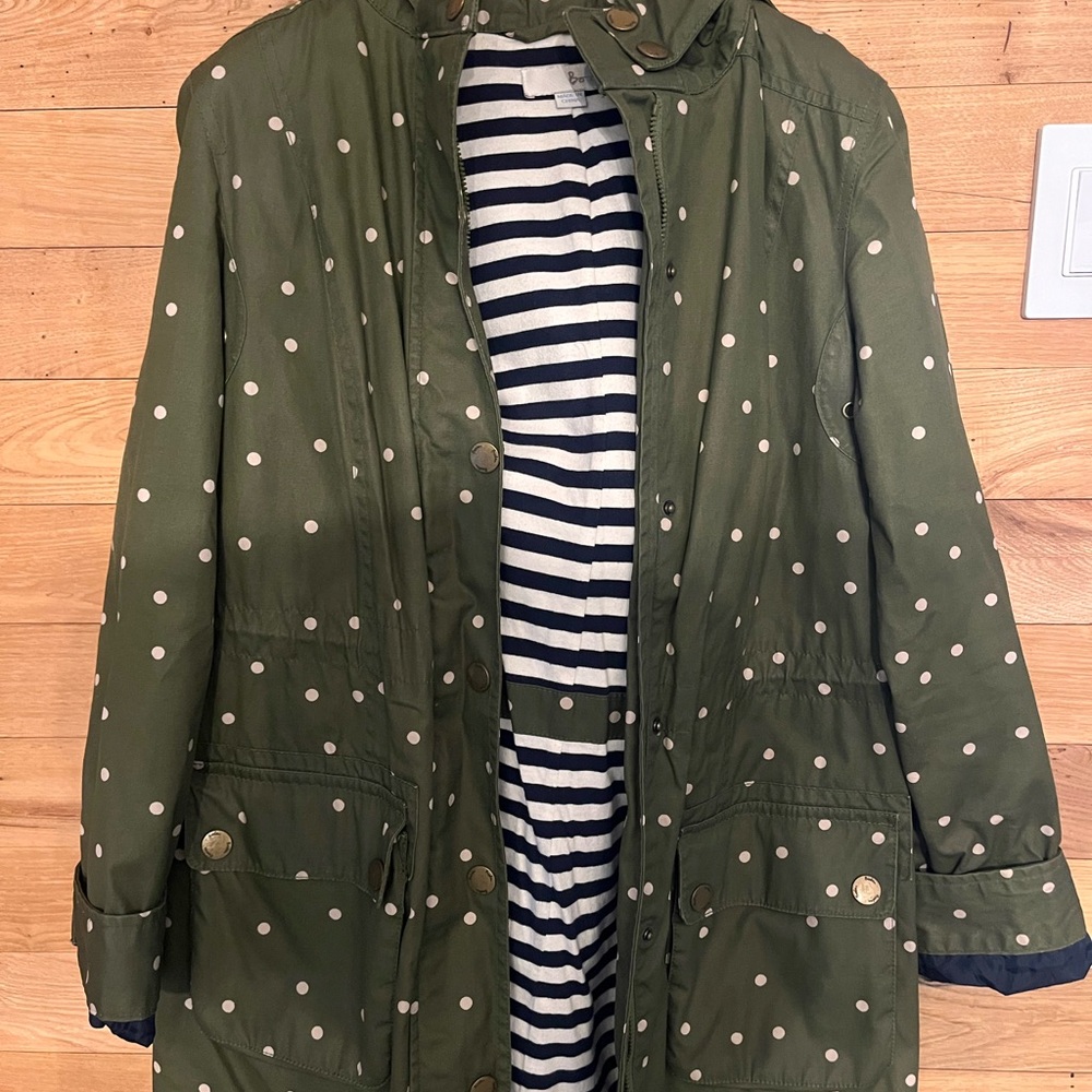 Boden polka dot raincoat